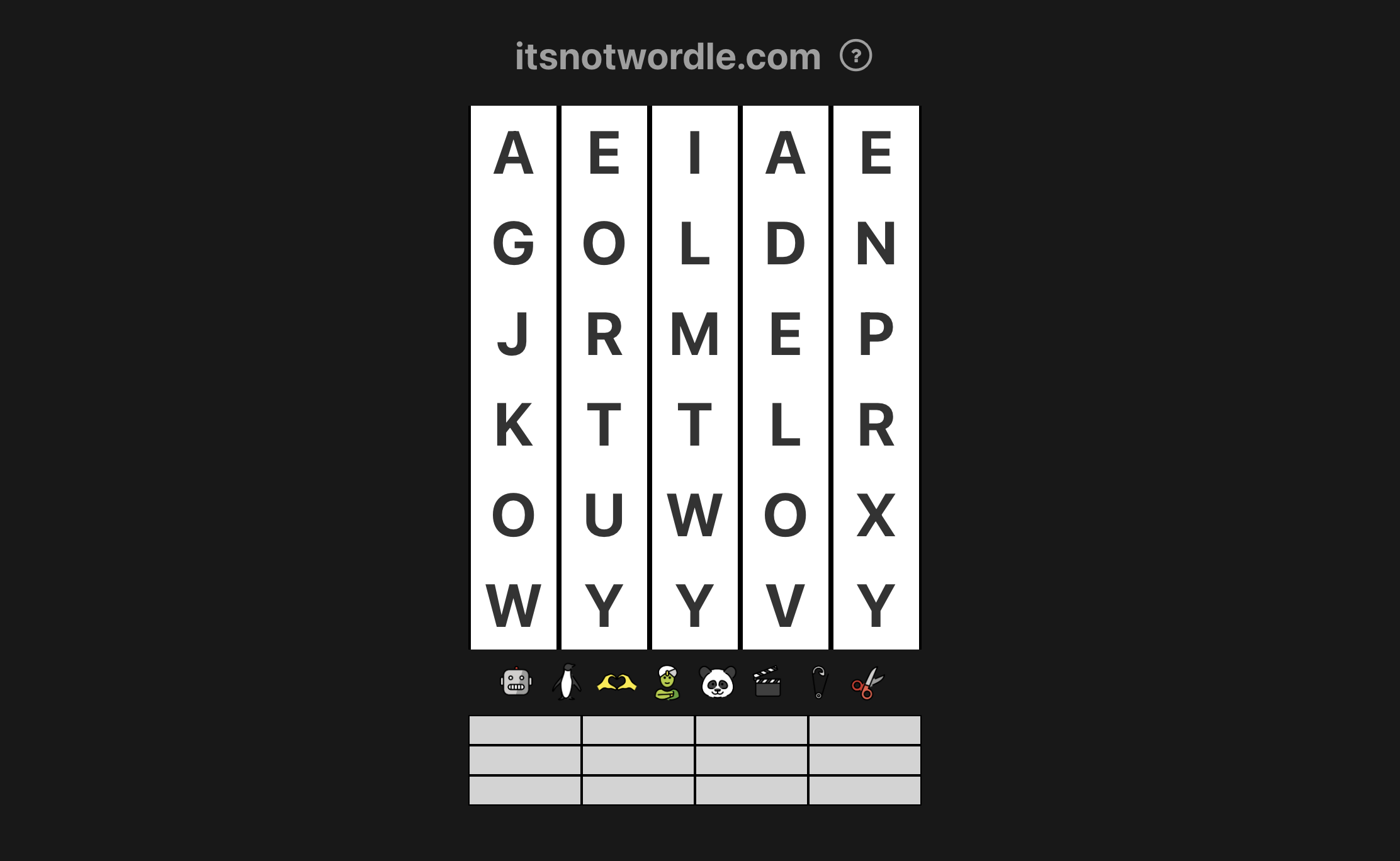 It's Not Wordle
